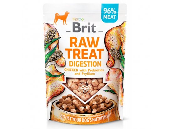 Фото - ласощі Brit Care Dog Raw Treat Digestion Freeze-dried Chicken ласощі для травлення собак  КУРКА