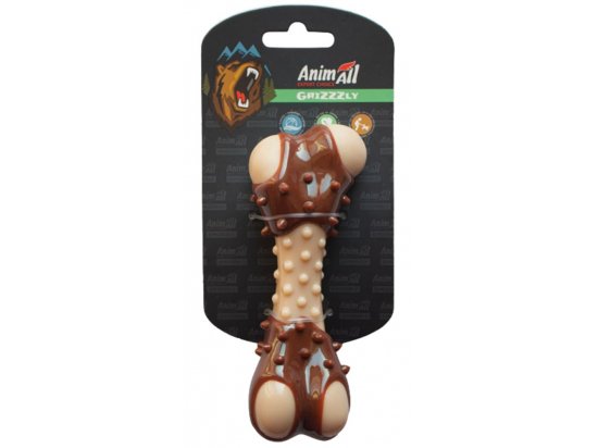 Фото - іграшки AnimAll GrizZzly іграшка для собак кісточка з ароматом м'яса, коричневий