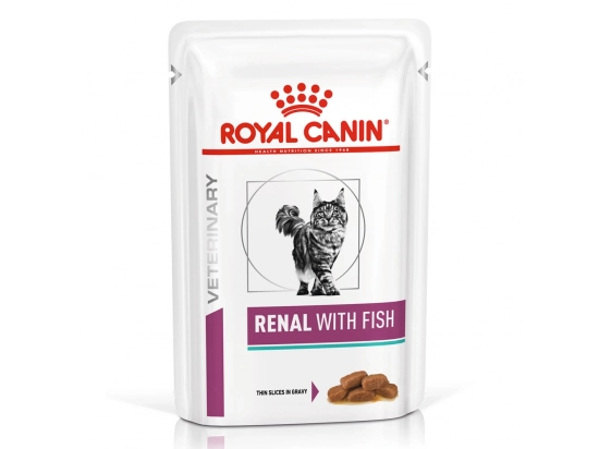 Фото - ветеринарные корма Royal Canin RENAL FISH лечебные консервы для кошек c почечной недостаточностью