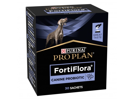 Фото - пробіотики Purina Pro Plan (Пуріна Про План) Veterinary Diets FortiFlora (ФОРТІФЛОРА) Canine Probiotic кормова добавка з пробіотиком для собак та цуценят