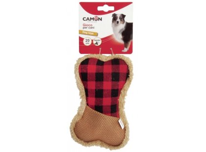 Фото - іграшки Camon (Камон)  Іграшка-пищалка тканинна для собак КІСТКА