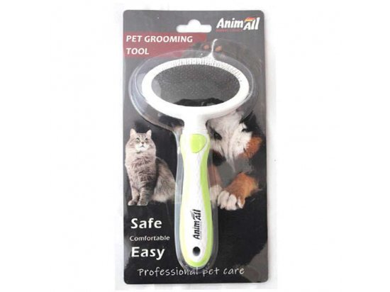 Фото - для вичісування AnimAll Groom щітка-пуходерка для собак та кішок, зелений