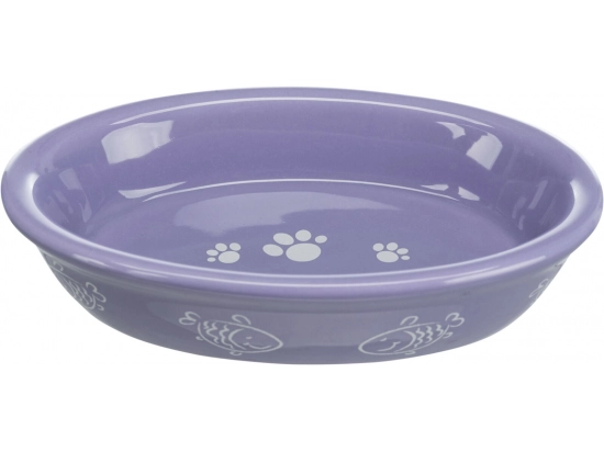Фото - миски, поилки, фонтаны Trixie Cat Ceramic Bowl - Миска керамическая овальная (24495)