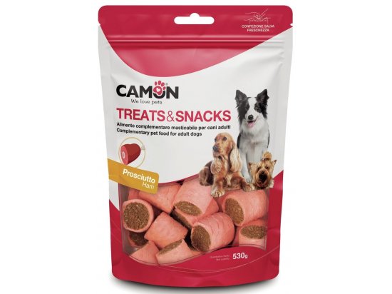 Фото - ласощі Camon (Камон) Treats & Snacks Rollos Ham печиво-роли для собак ШИНКА