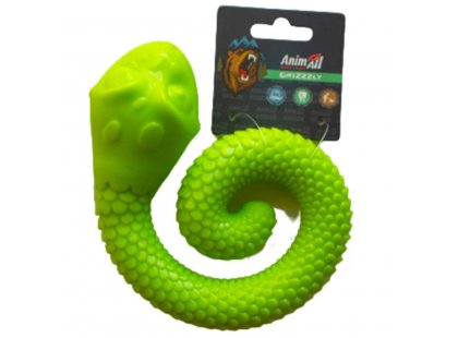 Фото - игрушки AnimAll GrizZzly игрушка для собак ЗМЕЙКА, зеленый