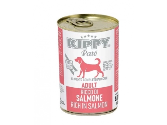 Фото - вологий корм (консерви) Kippy (Кіпі) PATE SALMON консерви для собак (ЛОСОСЬ), паштет