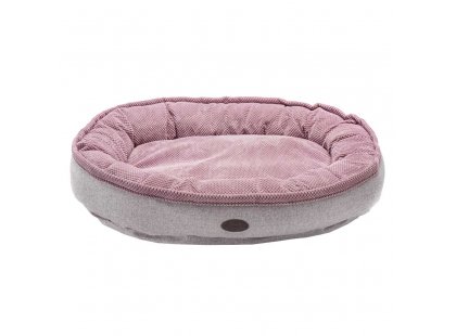 Фото - лежаки, матраси, килимки та будиночки Harley & Cho DONUT SOFT TOUCH PINK овальний лежак для собак, рожевий