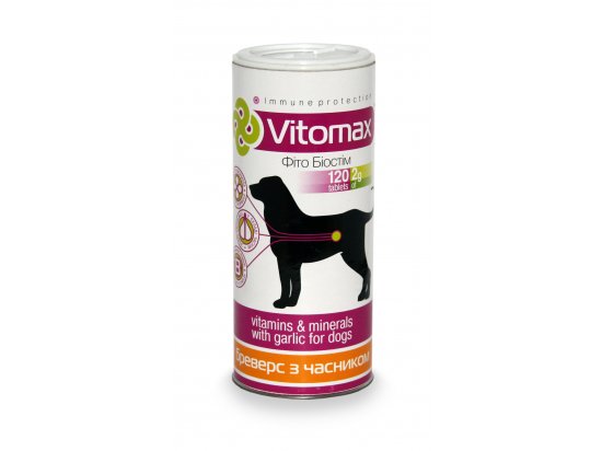 Фото - вітаміни та мінерали Vitomax Вітаміни для собак Бреверс з пивними дріжджами та часником
