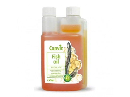 Фото - для кожи и шерсти Canvit Fish oil (Фиш Оил) добавка для здоровой кожи и блестящей шерсти