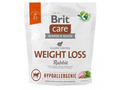Фото - сухий корм Brit Care Dog Hypoallergenic Calorie Control Weight Loss Rabbit гіпоалергенний сухий корм для собак із зайвою вагою КРОЛИК