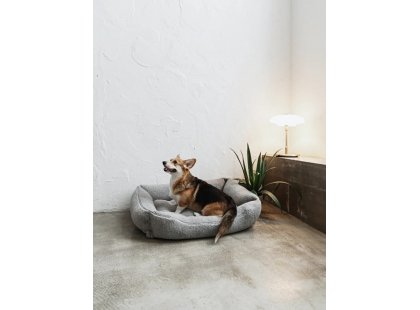 Фото - лежаки, матрасы, коврики и домики Harley & Cho DREAMER FUR GRAY лежак для собак, серый