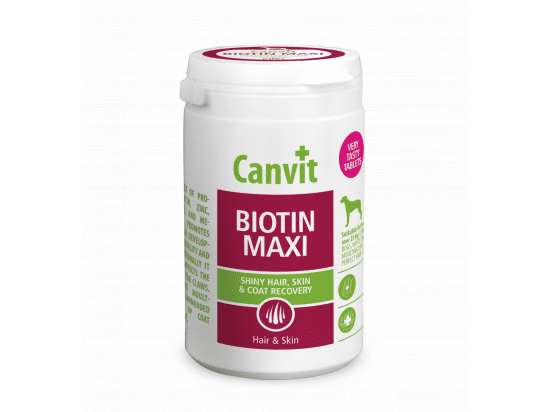 Фото - витамины и минералы Canvit Biotin Maxi (Биотин Макси) таблетки биотина для собак весом более 25 кг
