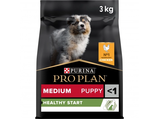 Фото - сухой корм Purina Pro Plan (Пурина Про План) Puppy Medium Healthy Start Chicken сухой корм для щенков средних пород, беременных и кормящих КУРИЦА