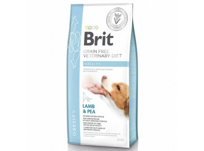 Фото - ветеринарні корми Brit Veterinary Diet Dog Grain Free Obesity Lamb & Pea беззерновой сухой корм для собак c избыточным весом ЯГНЯ та ГОРОХ