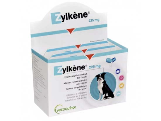 Фото - седативные препараты (успокоительные) Vetoquinol (Ветогинол) Zylkene (Зилкене) антистрессовые капсулы для собак и кошек
