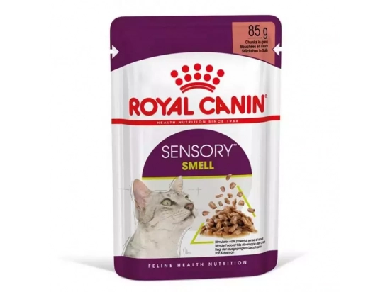 Фото - вологий корм (консерви) Royal Canin SENSORY SMELL GRAVY консерви для котів вибагливих до аромату