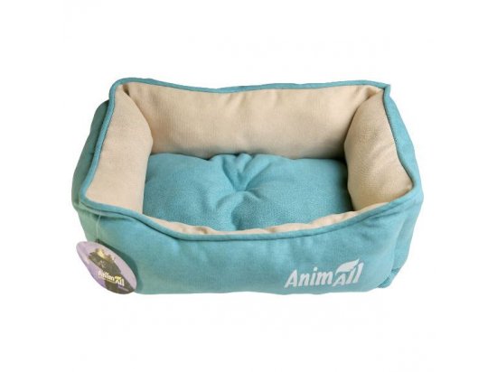 Фото - лежаки, матраси, килимки та будиночки AnimAll Nena Velours лежак для котів та собак, бірюза