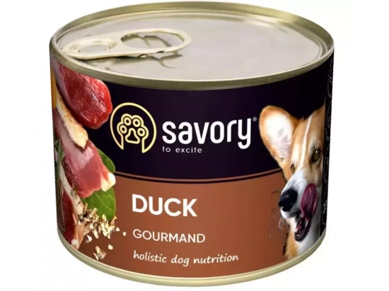 Фото - влажный корм (консервы) Savory (Сейвори) GOURMAND DUCK влажный корм для взрослых собак (утка)