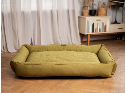 Фото - лежаки, матрасы, коврики и домики Harley & Cho SOFA OLIVE лежак для собак, оливковый