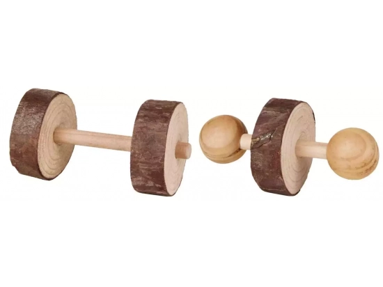 Фото - игрушки Trixie NaturalLiving набор деревянных гантелей для грызунов (6195)