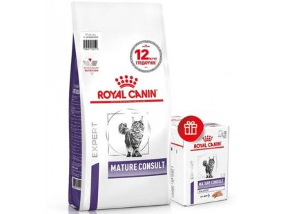 Фото - сухой корм Royal Canin MATURE CONSULT ветеринарная диета для котов и кошек старше 7 лет без видимых признаков старения