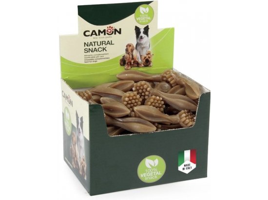 Фото - лакомства Camon (Камон) Dental Snack лакомство для собак в форме щетки с овощами СВЕТЛО-КОРИЧНЕВЫЙ