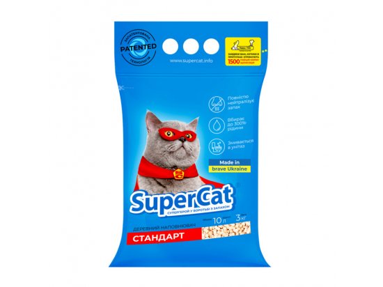 Фото - наповнювачі SUPER CAT Наповнювач Суперкет Стандарт синій