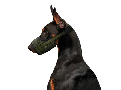 Фото - амуніція Collar WAUDOG PRO намордник для собак із сітки, пластиковий фастекс ХАКІ