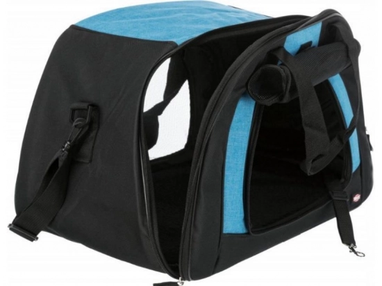 Фото - переноски, сумки, рюкзаки Trixie (Тріксі) KILIAN CARRIER сумка-переноска для кішок та собак, чорний/синій (28952)