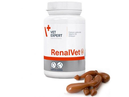 Фото - для почек VetExpert (ВетЭксперт) RenalVet (РеналВет) пищевая добавка для поддержания функции почек у кошек и собак