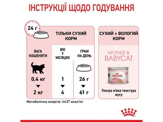 Royal Canin Mother & Babycat (БЕБІКЕТ) сухий корм для кошенят 1-4 місяці, вагітних та лактуючих - 8 фото