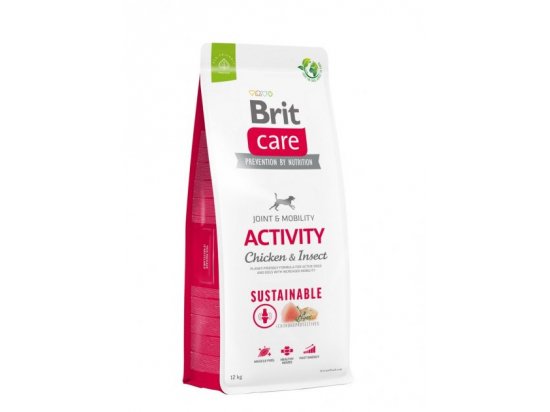 Фото - сухий корм Brit Care Dog Sustainable Activity Chicken & Insect сухий корм для собак з підвищеною активністю КУРКА