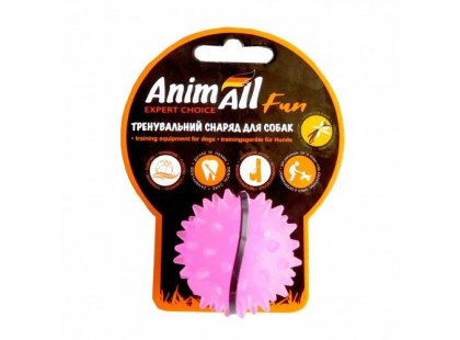 Фото - игрушки AnimAll Fun игрушка для собак МЯЧ-КАШТАН, фиолетовый