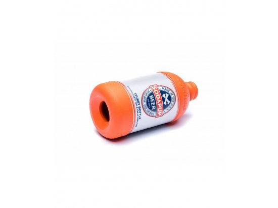 Фото - игрушки SodaPup (Сода Пап) Beer Bottle игрушка для собак БУТЫЛКА ПИВА, оранжевый