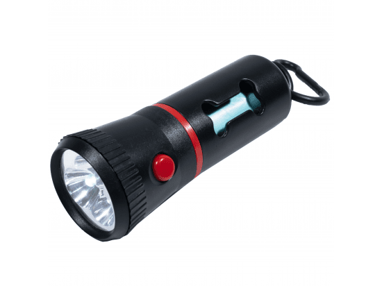 Фото - пакети для фекалій та аксесуари AnimAll Диспенсер-ліхтарик зі змінними пакетами, червоний