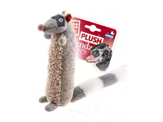 Фото - игрушки GiGwi (Гигви) Plush Friendz ЕНОТ игрушка для собак с пищалкой, 17 см