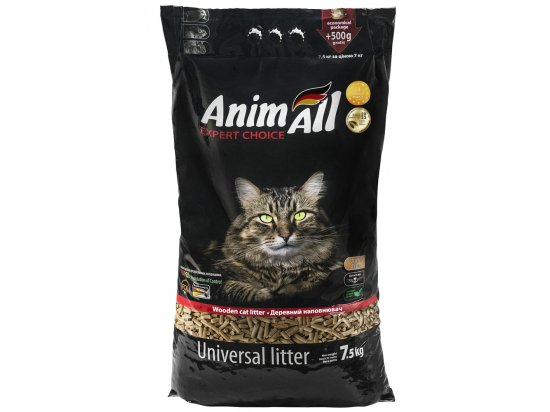 Фото - наполнители и подстилки AnimAll Expert Choice - Древесный, гранулированный наполнитель для кошачьих туалетов