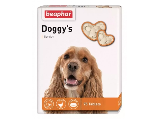 Фото - ласощі Beaphar Doggy's Senior Ласощі для підтримки здоров'я літніх собак від 7 років