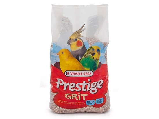 Фото - корм для птиц Versele-Laga (Верселе-Лага) Prestige GRIT (ГРИТ) минеральная подкормка для декоративных птиц, с кораллами