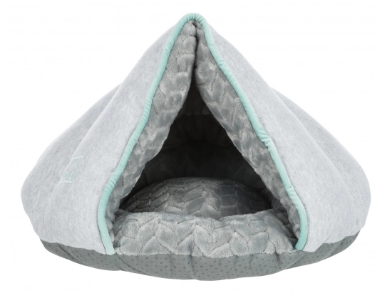 Фото - лежаки, матраси, килимки та будиночки Trixie Junior Лежак-печера для собак, сірий