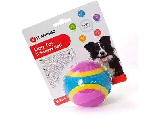 Фото - іграшки Flamingo 5 SENSES BALL інтерактивна іграшка для собак, м'яч
