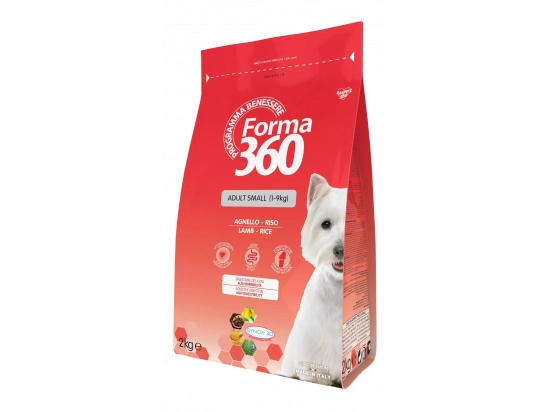 Фото - сухий корм Forma 360 (Форма 360) Adult Small Dog Lamb & Rice сухий корм для дорослих собак дрібних порід ЯГНЯ та РИС