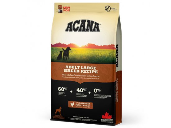 Фото - сухой корм Acana Adult Large Breed Recipe корм для взрослых собак крупных пород КУРИЦА