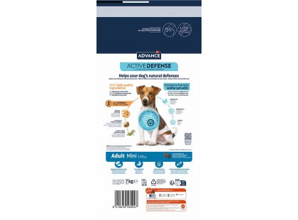 Фото - сухий корм Advance (Едванс) Dog Mini Adult - корм для дорослих собак маленьких порід (з куркою та рисом)