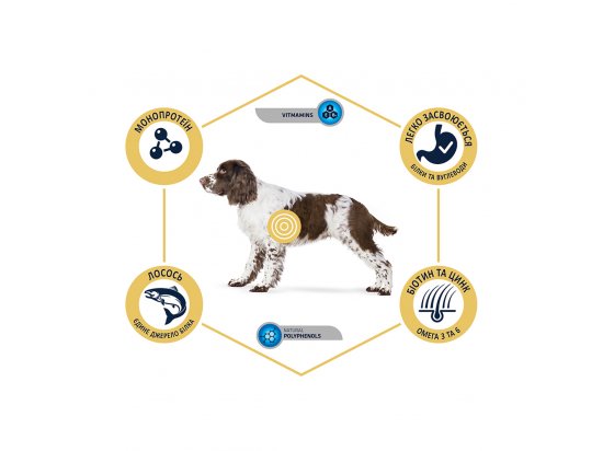 Advance (Едванс) Dog Sensitive Medium-Maxi Salmon & Rice – корм для дорослих собак, схильних до харчової алергії - 5 фото