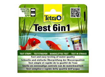 Фото - тесты Tetra Pond Test 6in1 набор индикаторных тестов для проверки показателей качества водой