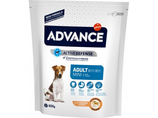 Advance (Эдванс) Dog Mini Adult - корм для взрослых собак маленьких пород (с курицей и рисом) - 4 фото
