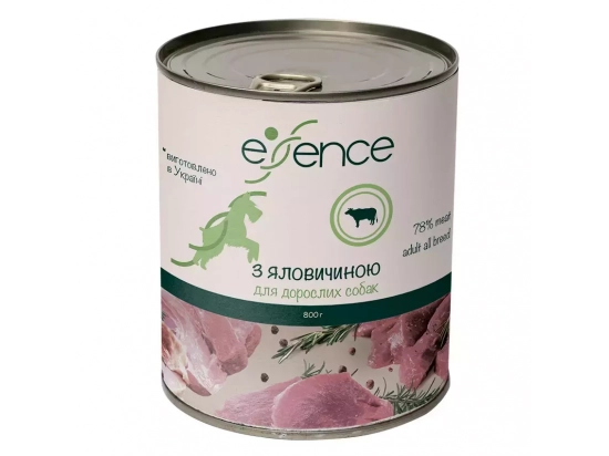 Фото - вологий корм (консерви) Essence (Ессенс) Вологий корм для дорослих собак с яловичиною