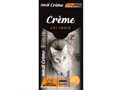 Фото - лакомства AnimAll Cat Snack Creme лакомство в виде крема для кошек КУРИЦА И КРЕВЕТКИ
