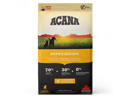 Фото - сухой корм Acana Puppy Recipe корм для щенков всех пород, КУРИЦА